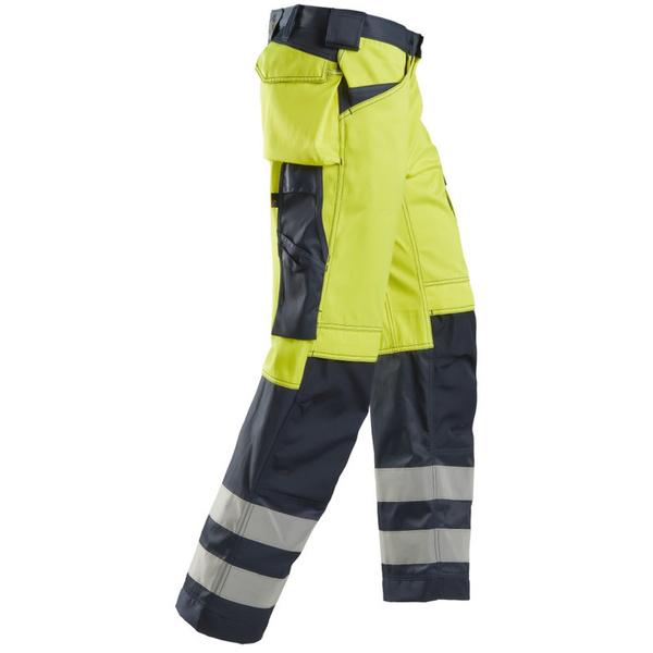 3233 Spodnie odblaskowe z workami kieszeniowymi, EN 20471/2 Snickers Workwear