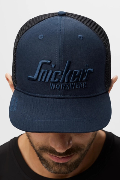 9001 Czapka z daszkiem Trucker Snickers Workwear Kolor Navy/Black