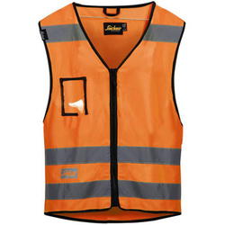 9153 Kamizelka odblaskowa - na suwak (kolor: pomarańczowy) - EN 471/2 - Snickers Workwear