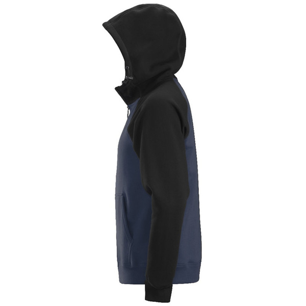 2888 Bluza Logo z kapturem, na suwak Snickers Workwear granatowa