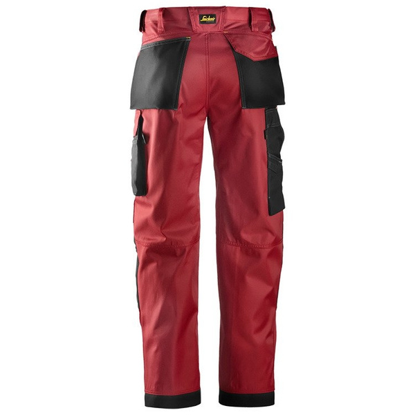 3312 Spodnie DuraTwill™ (kolor: chili-czarny) Snickers Workwear