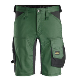 6143 Spodnie Krótkie Stretch AllroundWork Snickers Workwear zielone