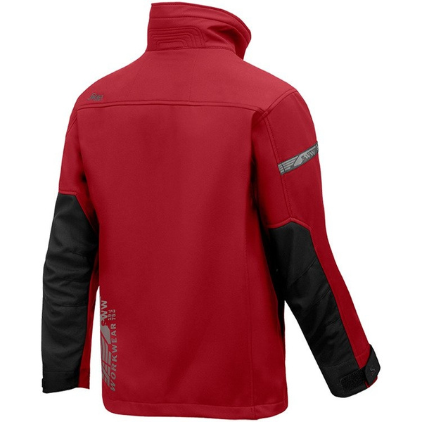 1200 Kurtka Soft Shell AllroundWork kolor chilli-czarny Snickers Workwear