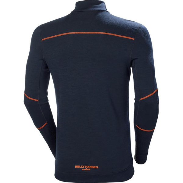 Koszulka termoaktywna Helly Hansen 75107_592 HH LIFA Merino kolor granatowy