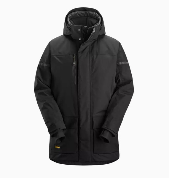 1801 Parka przeciwdeszczowa, ocieplana AllroundWork Snickers Workwear Kolor: Black