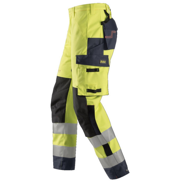 6563 Spodnie Odblaskowe Przeciwdeszczowe Shell ProtecWork, EN 20471/2 Snickers Workwear