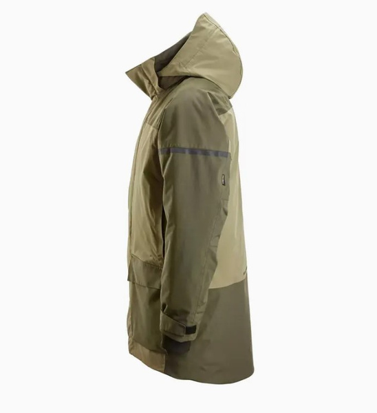 1801 Parka przeciwdeszczowa, ocieplana AllroundWork Snickers Workwear Kolor: Khaki Green