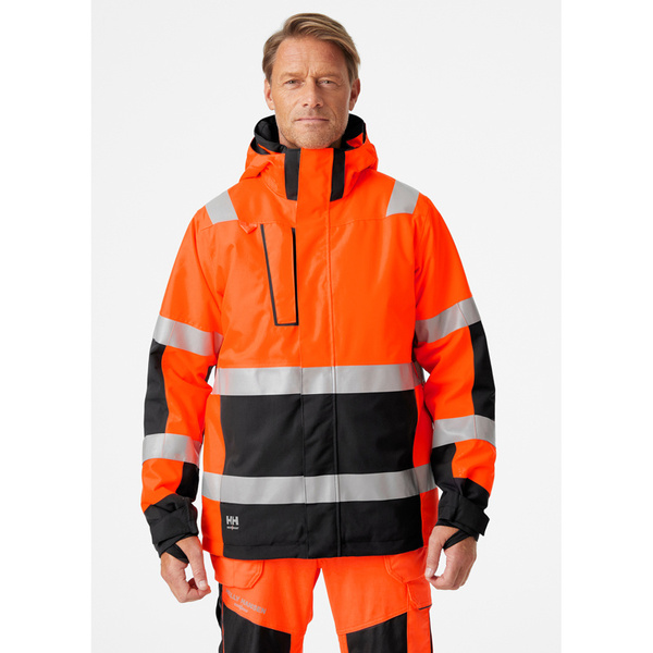 Kurtka zimowa odblaskowa Helly Hansen 71392_269 Parka Alna 2.0 kolor pomarańczowy