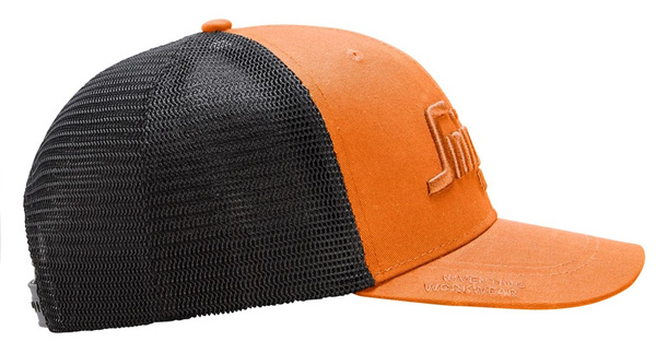 9001 Czapka z daszkiem Trucker Snickers Workwear Kolor Warm Orange/Black