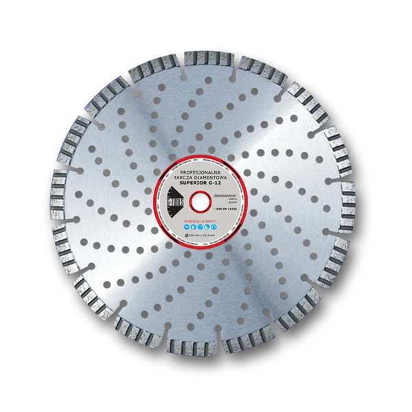 Tarcza diamentowa laserowa GTools Superior G12 LTB300 - segment Turbo