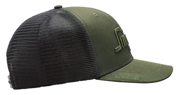 9001 Czapka z daszkiem Trucker Snickers Workwear Kolor Khaki Green/Black