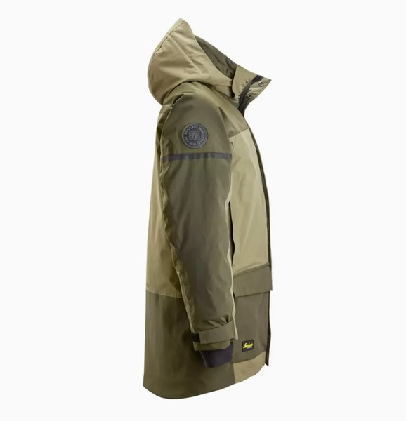 1801 Parka przeciwdeszczowa, ocieplana AllroundWork Snickers Workwear Kolor: Khaki Green