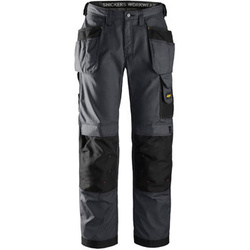 3213 Spodnie Rip-Stop z workami kieszeniowymi (kolor stalowo-czarny) Snickers Workwear