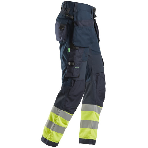 6931 Odblaskowe spodnie robocze FlexiWork+ z workami kieszeniowymi, EN 20471/1 Snickers Workwear