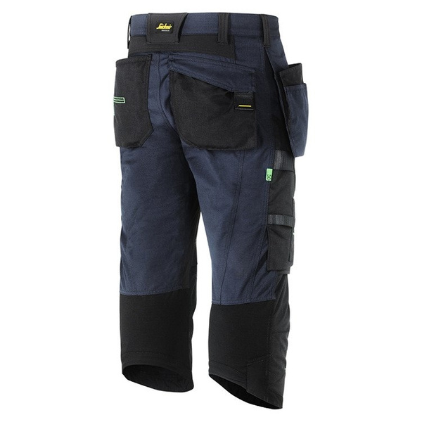 6905 Piratki FlexiWork+ z workami kieszeniowymi (kolor granatowo - czarny) Snickers Workwear