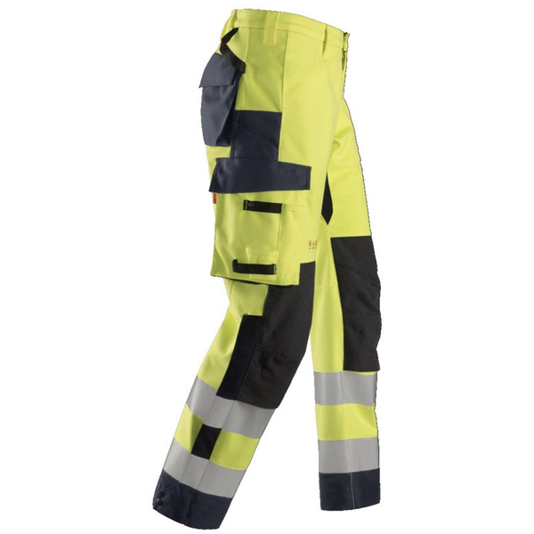 6563 Spodnie Odblaskowe Przeciwdeszczowe Shell ProtecWork, EN 20471/2 Snickers Workwear