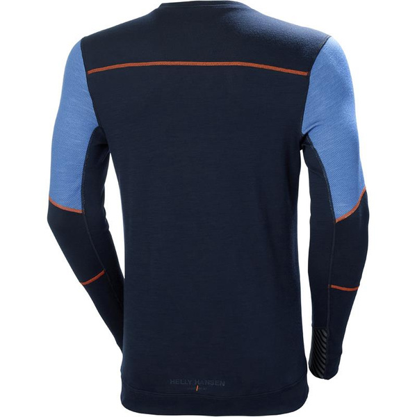 Koszulka termoaktywna Helly Hansen 75106_595 HH LIFA Merino kolor granatowy