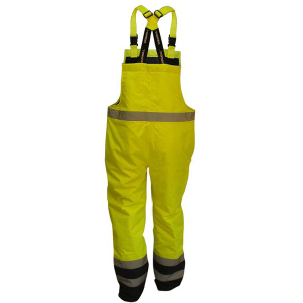 VWJK113BYN Spodnie robocze na szelkach odblaskowe ocieplane Beta Vizwell kolor: Żółty/granatowy