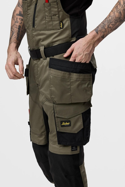 6012 Ogrodniczki stretch AllroundWork z workami kieszeniowymi  Snickers Workwear