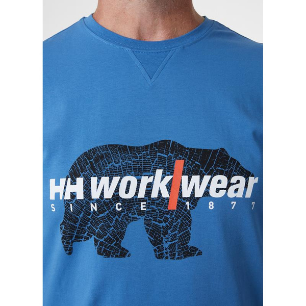 Koszulka Helly Hansen 79262_558 Graphics/Logo kolor niebieski