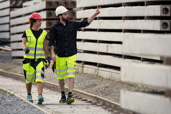 6132 Spodnie Krótkie Odblaskowe LiteWork+, EN 20471/1 (kolor pomarańczowy odblaskowy) Snickers Workwear